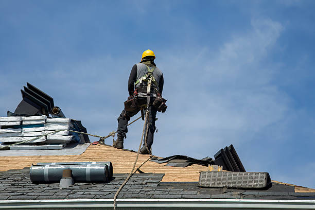 Professional Gutter Installation technician working in Wilder, TN